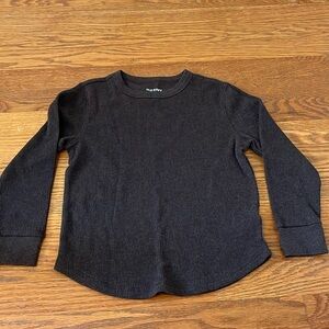 Old Navy Kid’s Brown Waffle Long Sleeve Shirt Size 6/7